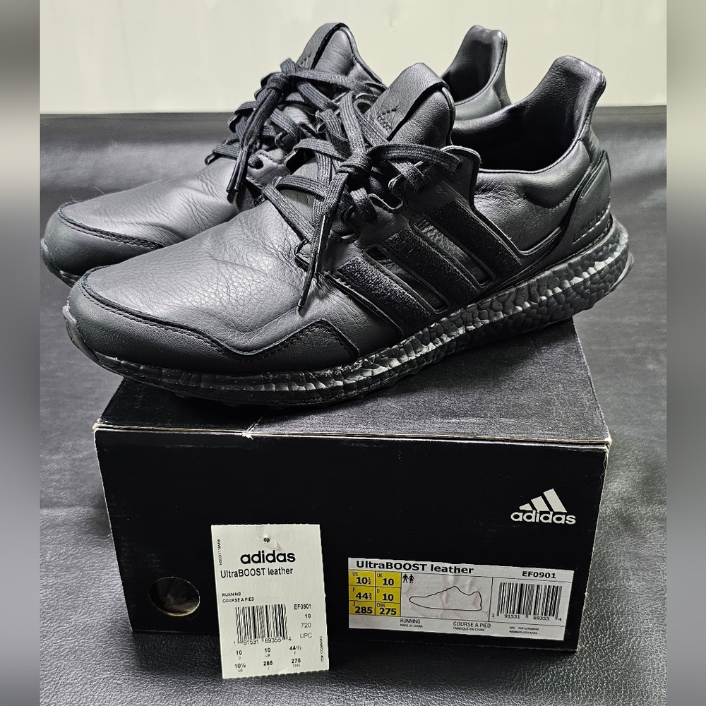 Adidas UltraBOOST Leather Black Men's